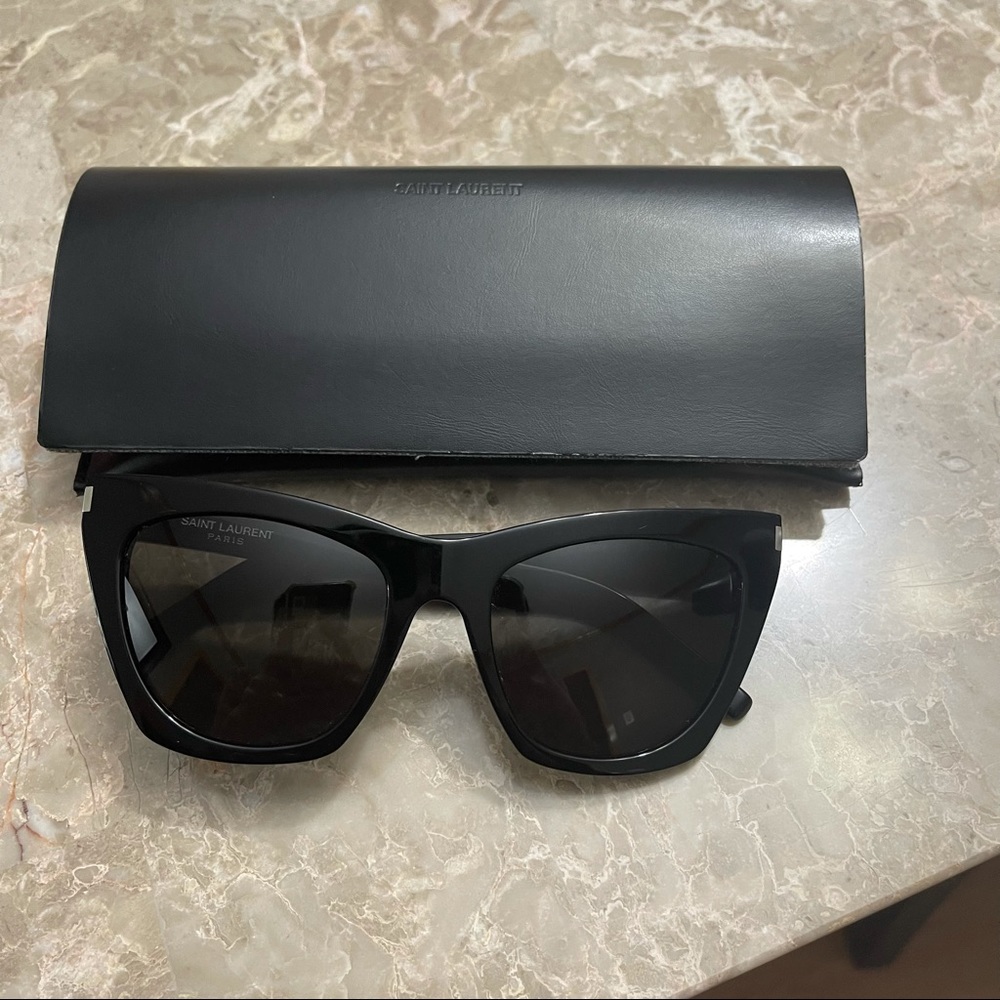 Women Saint Laurent cat eye sunglasses